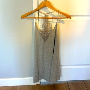 Lace jersey nightie